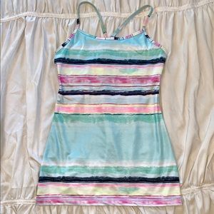Iviva by Lululemon racerback striped tank